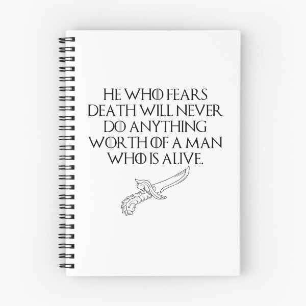 Item preview, He who fears death will never do anything worth of a man who is alive. designed and sold by StoicQuotes.