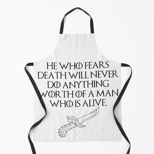 Item preview, He who fears death will never do anything worth of a man who is alive. designed and sold by StoicQuotes.