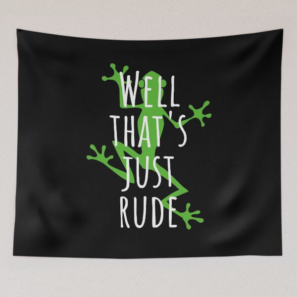 Item preview, Well, that's just rude (DARK COLOURS) designed and sold by Scribblehound.
