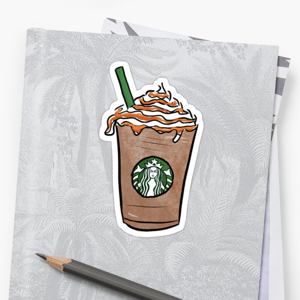 "Starbucks Cartoon // By Phuxi" Stickers by Phuxi | Redbubble