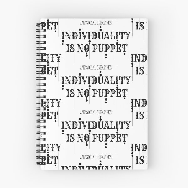 Item preview, ASC: INDIVIDUALITY IS NO PUPPET (MOTTO/BLACK) designed and sold by Antisocial Creatives.
