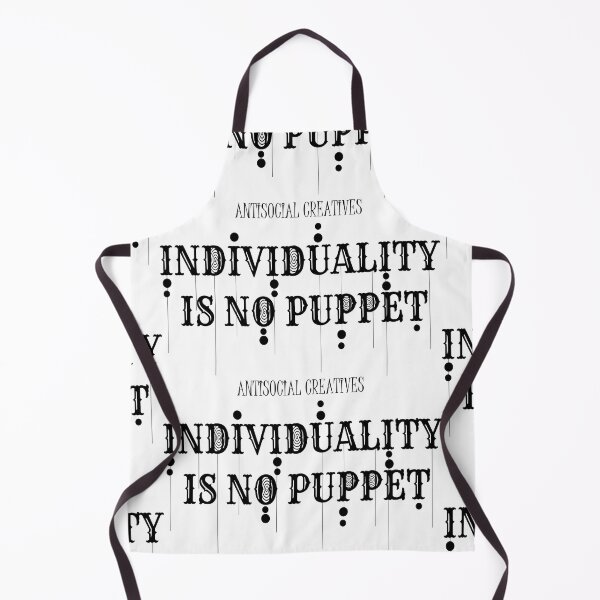 Item preview, ASC: INDIVIDUALITY IS NO PUPPET (MOTTO/BLACK) designed and sold by Antisocial Creatives.