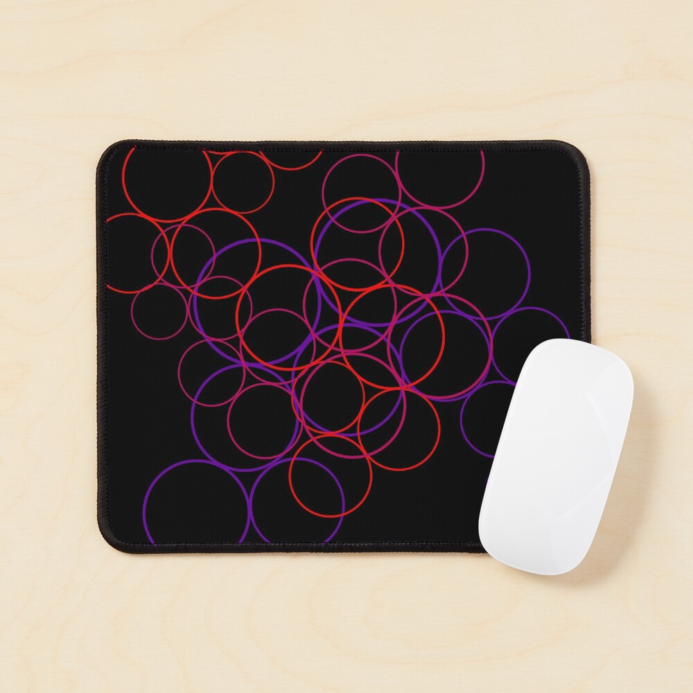 Layered Circle Bubbles Mouse Pad