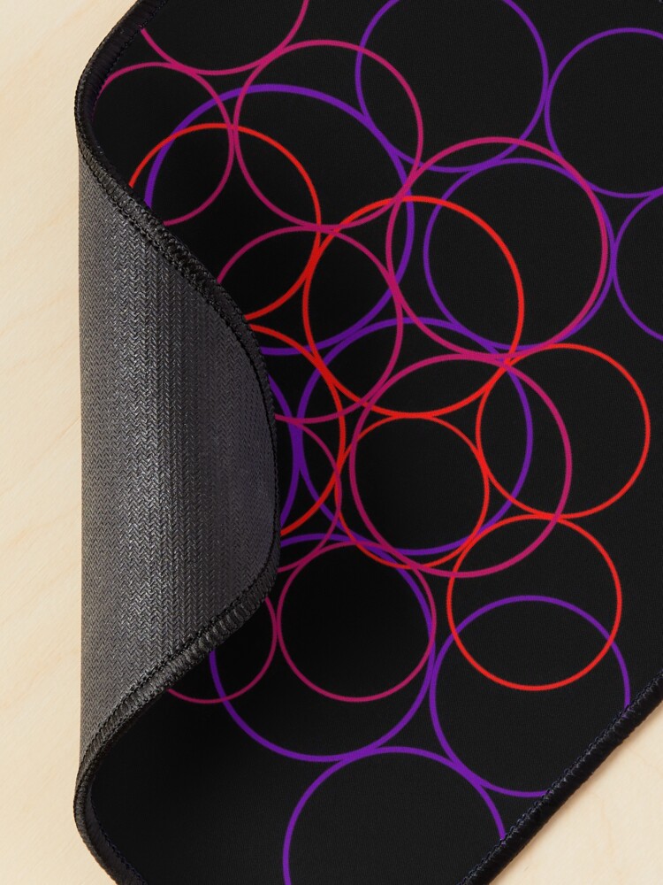 Alternate view of Layered Circle Bubbles Mouse Pad