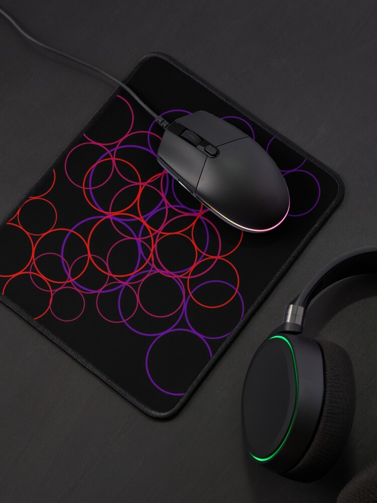 Alternate view of Layered Circle Bubbles  Mouse Pad