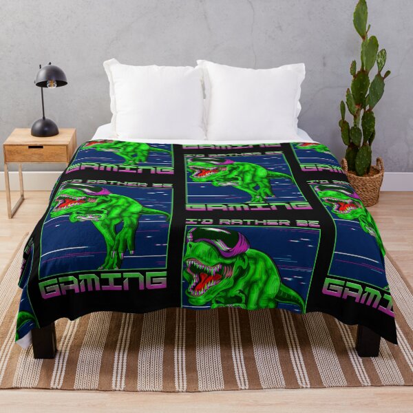 Item preview, I'd rather be gaming Dinosaur designed and sold by Click-Like.