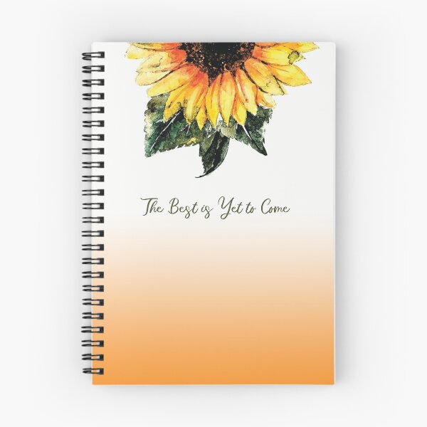 Item preview, The Best Is Yet To Come: Inspiration Watercolor Sunflower Art Composition Writing designed and sold by Merchking1.