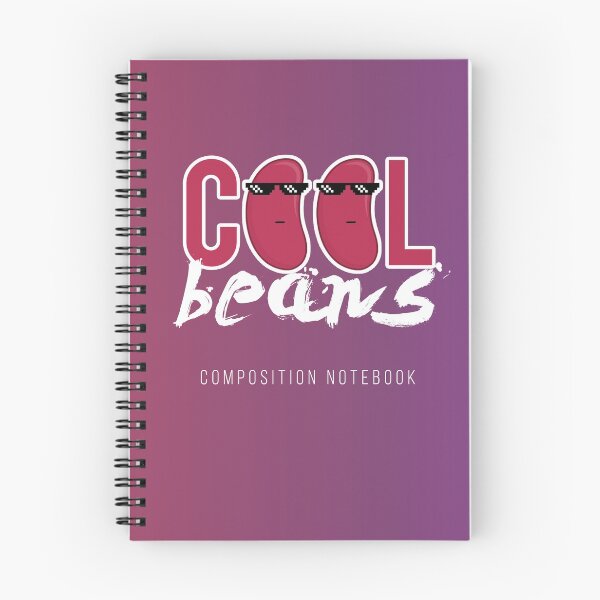 Item preview, Cool Beans: Funny Beans with Sunglasses Distressed Composition Writing designed and sold by Merchking1.