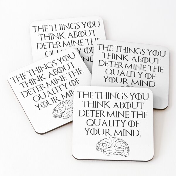 Item preview, The things you think about determine the quality of your mind. designed and sold by StoicQuotes.