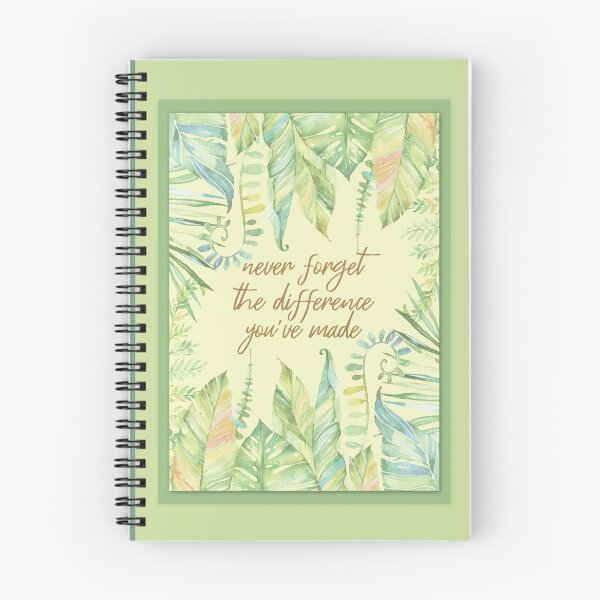Item preview, Never Forget The Difference You've Made: Inspirational Quote Watercolor Nature Composition Writing designed and sold by Merchking1.