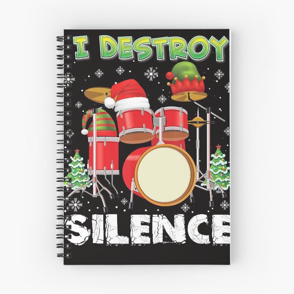 Item preview, I Destroy Silence Drum Set Drummer Rocker Band Musician Xmas designed and sold by BrandyBare.