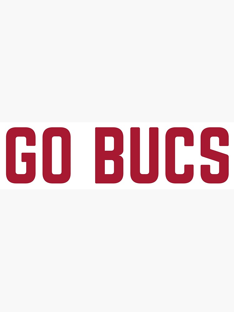 GO BUCS' Sticker for Sale by delborg