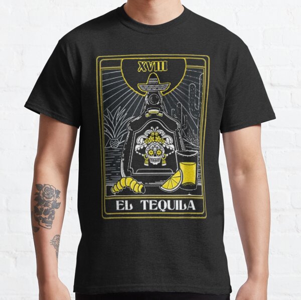 Blackcraft Drink Mexican El Tequila Tarot Card número 13 Camiseta clásica