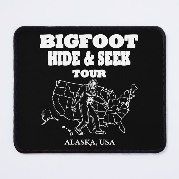 Item preview, Bigfoot Hide & Seek concert tee-ALASKA USA funny gift idea designed and sold by BRtisticDesigns.