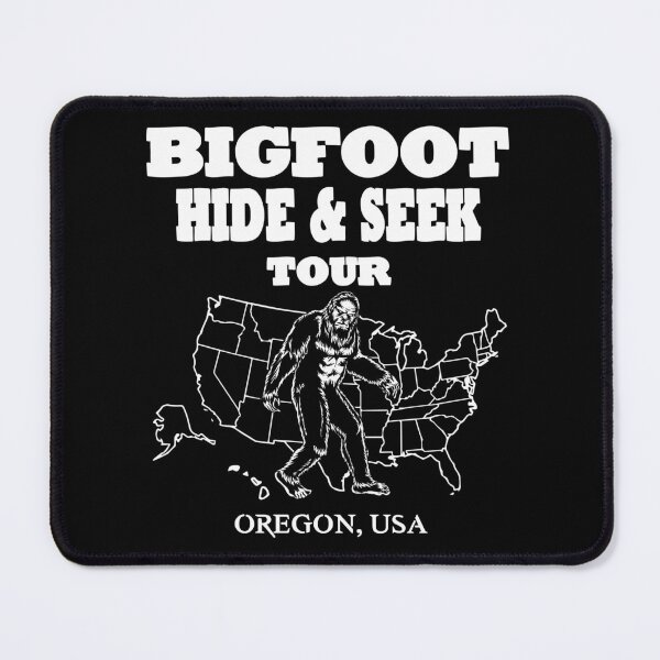 Item preview, Bigfoot Hide & Seek concert drawing OREGON USA funny gift ideas designed and sold by BRtisticDesigns.