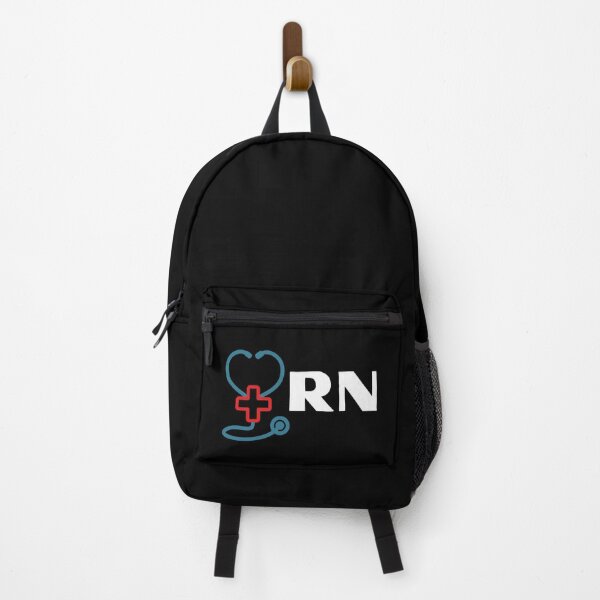 Item preview, RN Registered Nurse with stethoscope (white text)- RN Registered Nurse designed and sold by CaitU.