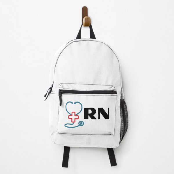 Item preview, RN Registered Nurse with stethoscope (black text)- RN Registered Nurse designed and sold by CaitU.