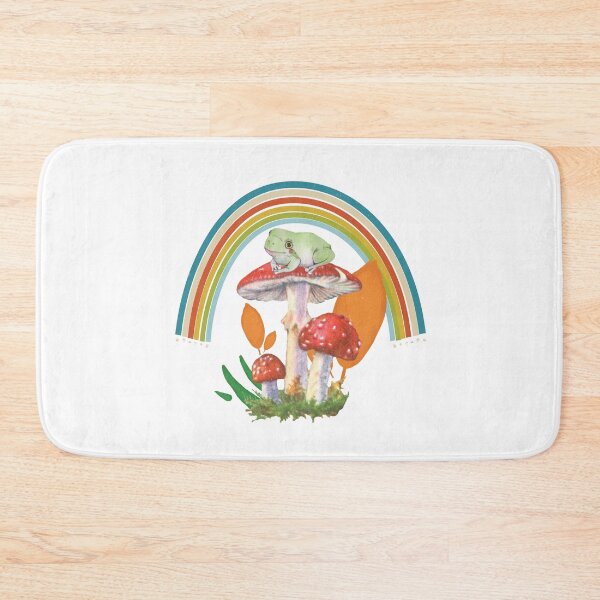 Item preview, Frog and mushroom illustration designed and sold by PrintNJoy.