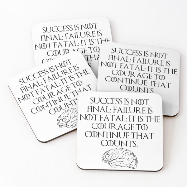 Item preview, Success is not final; failure is not fatal: It is the courage to continue that counts. designed and sold by StoicQuotes.