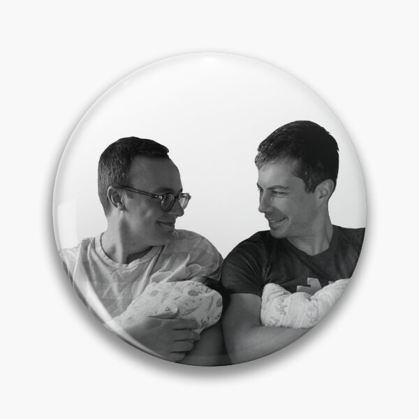 Item preview, Pete Buttigieg and Chasten Glezman Buttigieg with the Buttitwins designed and sold by GrellenDraws.