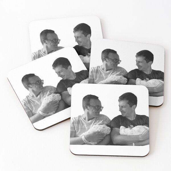 Item preview, Pete Buttigieg and Chasten Glezman Buttigieg with the Buttitwins designed and sold by GrellenDraws.