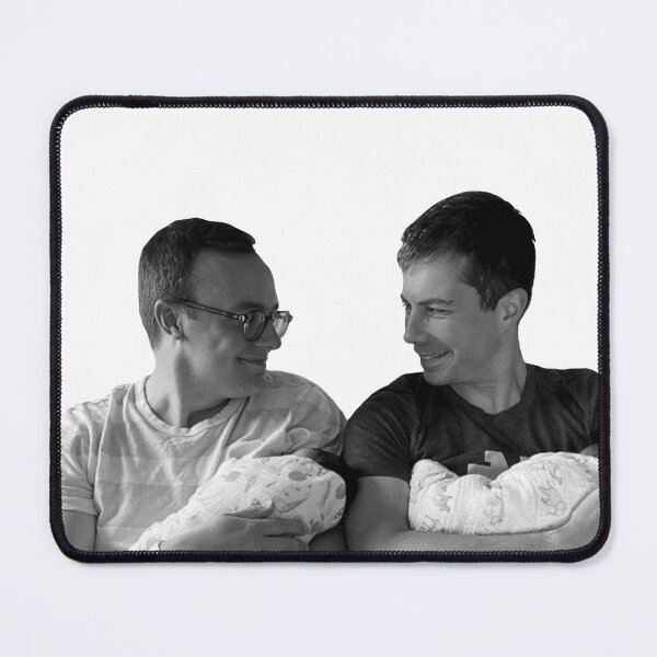 Item preview, Pete Buttigieg and Chasten Glezman Buttigieg with the Buttitwins designed and sold by GrellenDraws.