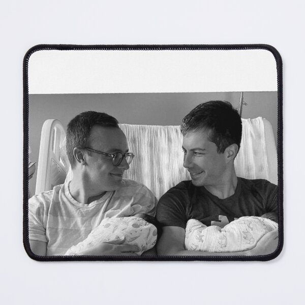 Item preview, Pete Buttigieg and Chasten Glezman Buttigieg with the Buttitwins Photo designed and sold by GrellenDraws.