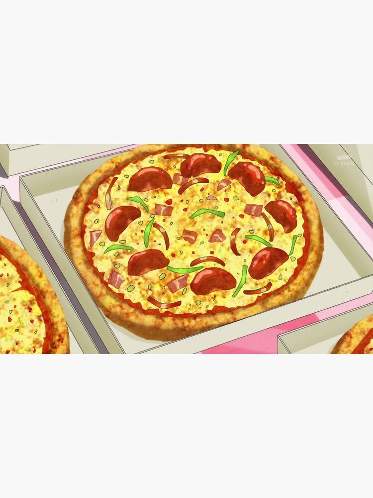 "Anime pizza pizza, fast food, pepperoni pizza, Japanese anime