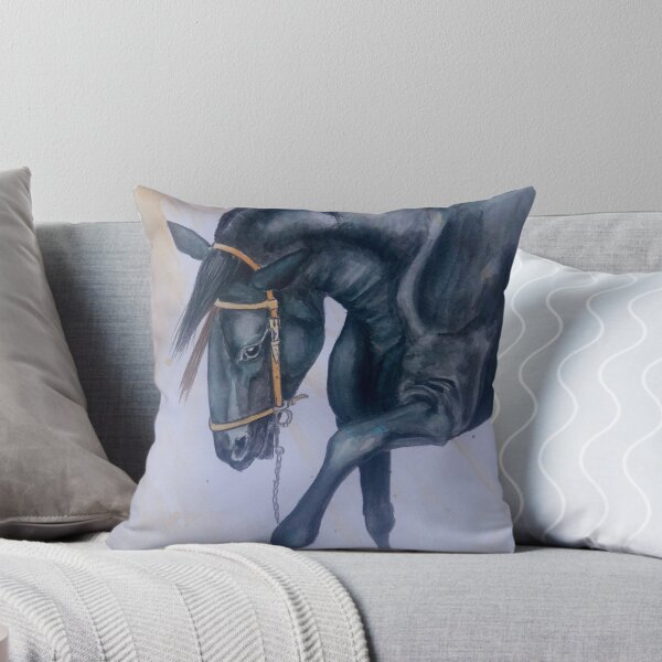Item preview, Beautifull  black stallion playing designed and sold by horseaddicted.