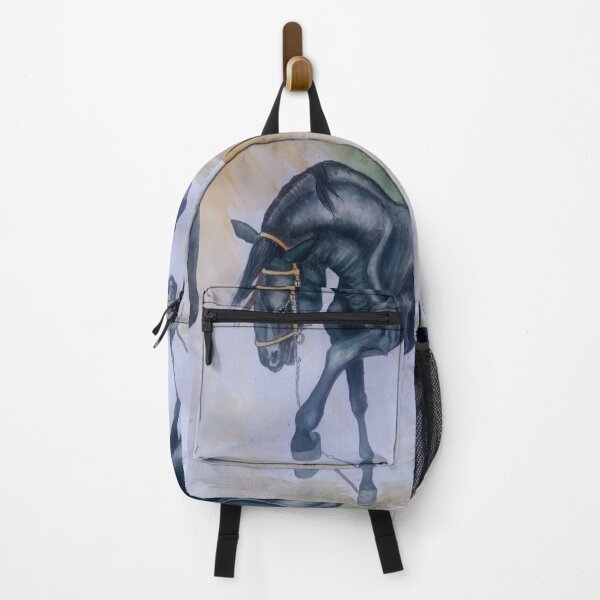 Item preview, Beautifull black stallion playing designed and sold by horseaddicted.