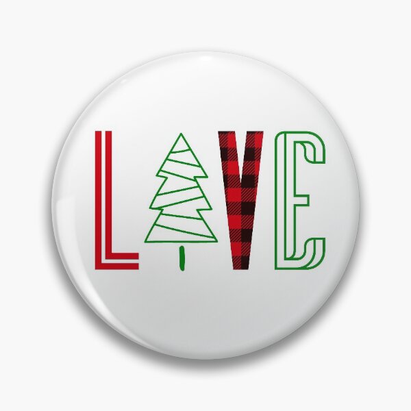 Artikelvorschau, Love Christmas Tree Red Buffalo Kariertes Design entworfen und verkauft von SpringMoonPress.