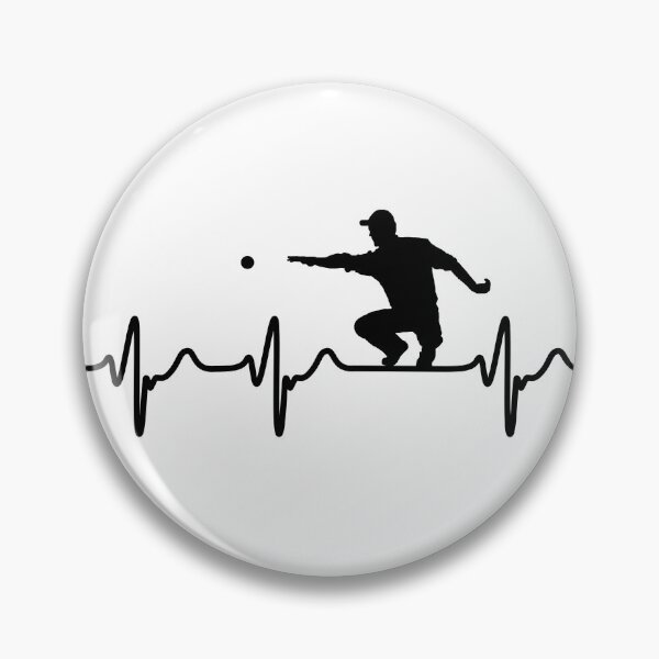 Item preview, Heartbeat Petanque Boule Bocce Boccia Player Pointeur Tireur designed and sold by -JBell-.