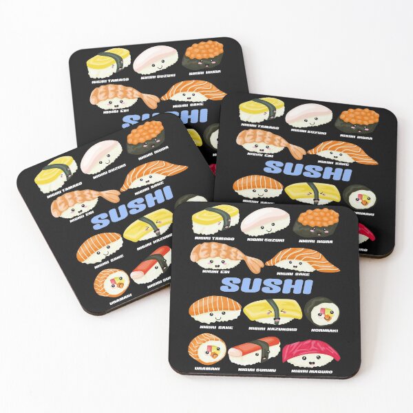 Item preview, Cute Kawaii Sushi Manga Sushi  designed and sold by TheAplus.