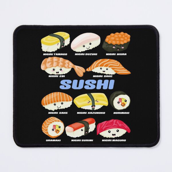 Item preview, Cute Kawaii Sushi Manga Sushi  designed and sold by TheAplus.