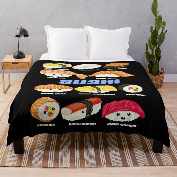 Item preview, Cute Kawaii Sushi Manga Sushi  designed and sold by TheAplus.