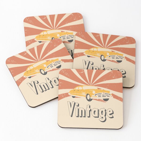 Item preview, Vintage poster with retro car designed and sold by Mirosi-S.