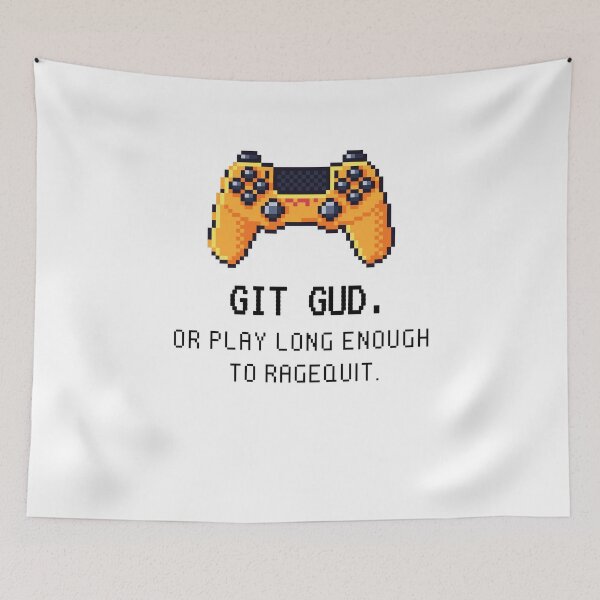 Item preview, Git Gud Gaming Pixel Art designed and sold by RareLoot19.