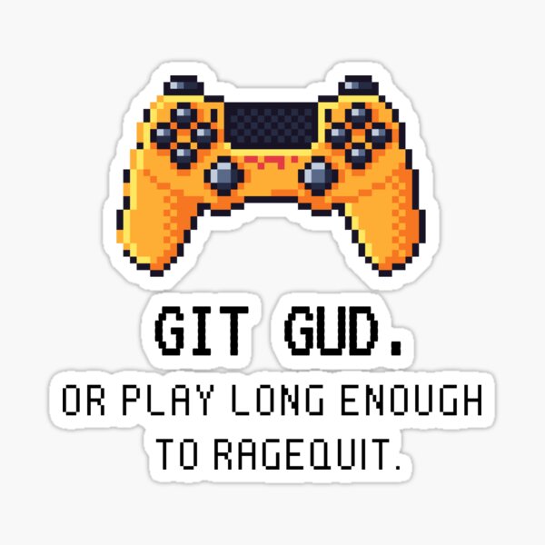  LAD Studio Hornet Git Gud - Adhesivo decorativo para  parachoques (5.0 in) : Automotriz