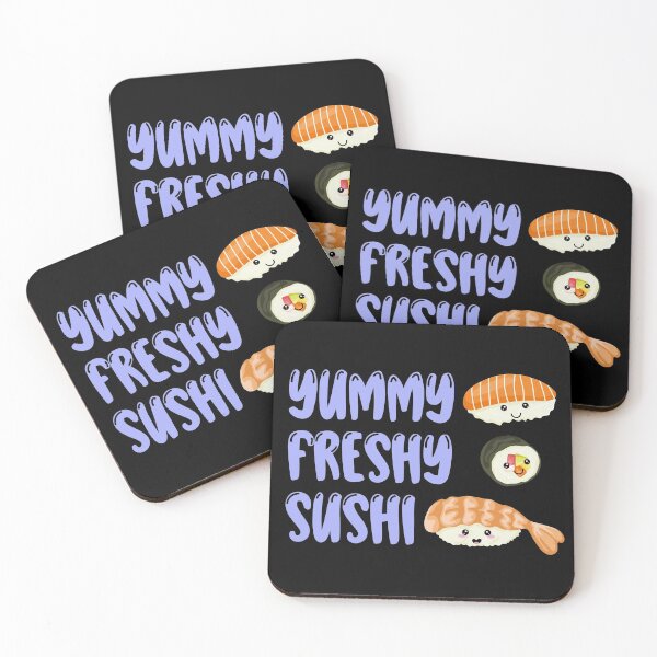 Item preview, Yummy Cute Kawaii Sushi Manga Sushi  designed and sold by TheAplus.