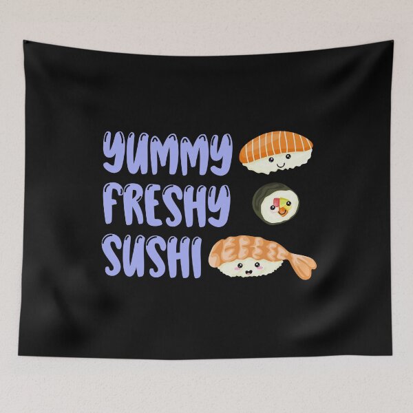 Item preview, Yummy Cute Kawaii Sushi Manga Sushi  designed and sold by TheAplus.