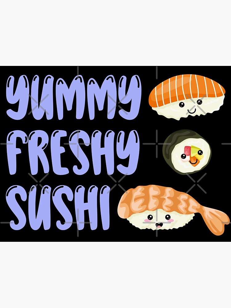 Kawaii Sushi Sticker Pack Sticker for Sale by ProjectX23