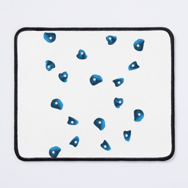 Item preview, Blue boulder handles sloper bouldering motif designed and sold by DerNerd.