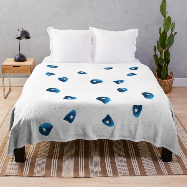 Item preview, Blue boulder handles sloper bouldering motif designed and sold by DerNerd.