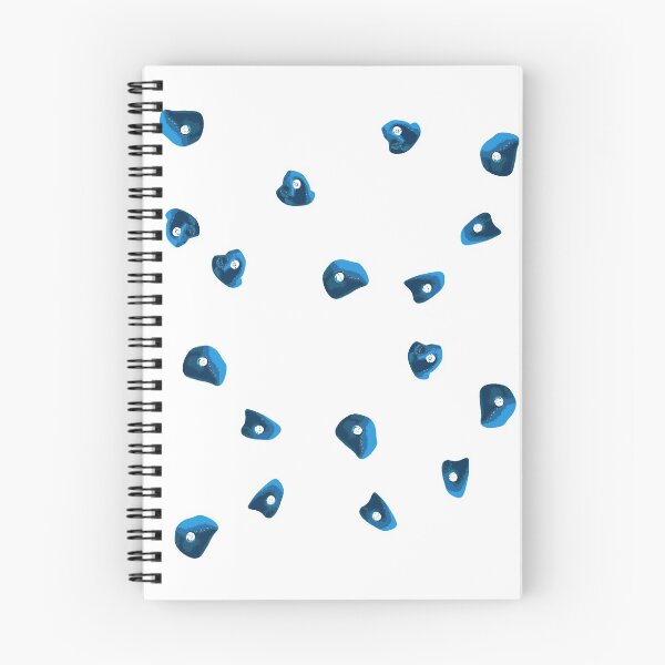Item preview, Blue boulder handles sloper bouldering motif designed and sold by DerNerd.