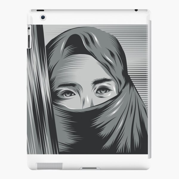 Beautiful Girl in Hijab Cartoon iPad Case & Skin for Sale by MrBadDream