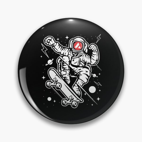 Item preview, Astronaut Skate Avalanche AVAX Coin To The Moon Crypto Token Cryptocurrency Blockchain Wallet designed and sold by AriellaGross.