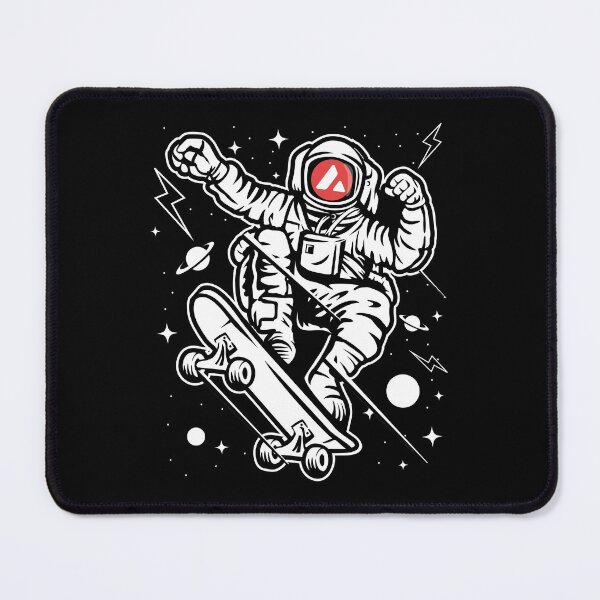 Item preview, Astronaut Skate Avalanche AVAX Coin To The Moon Crypto Token Cryptocurrency Blockchain Wallet designed and sold by AriellaGross.