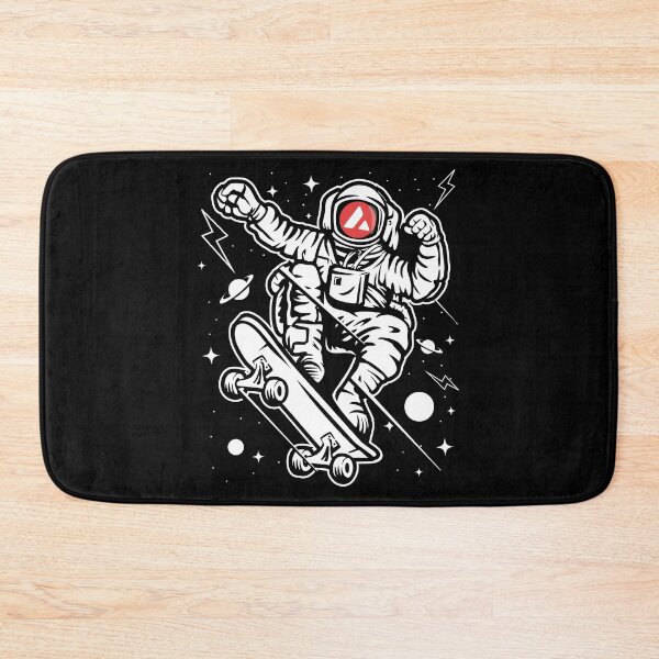 Item preview, Astronaut Skate Avalanche AVAX Coin To The Moon Crypto Token Cryptocurrency Blockchain Wallet designed and sold by AriellaGross.