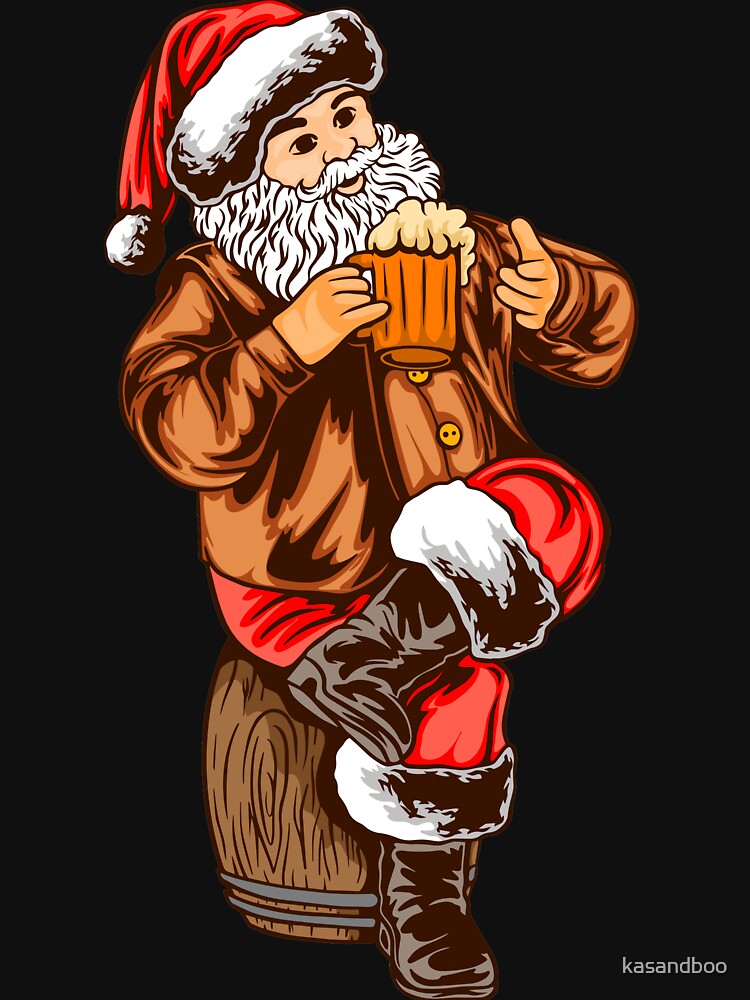Discover Cool Santa Claus Drinking Beer Christmas Essential T-Shirt