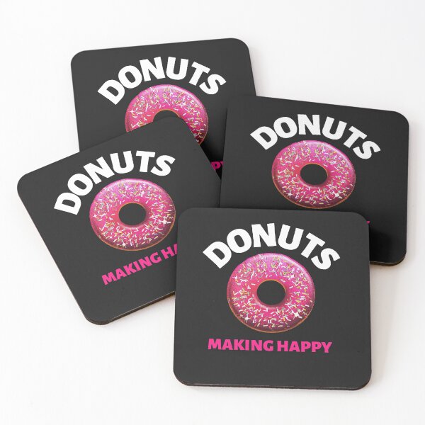 Item preview, Donuts make you happy - pink designed and sold by VitoTDesign.